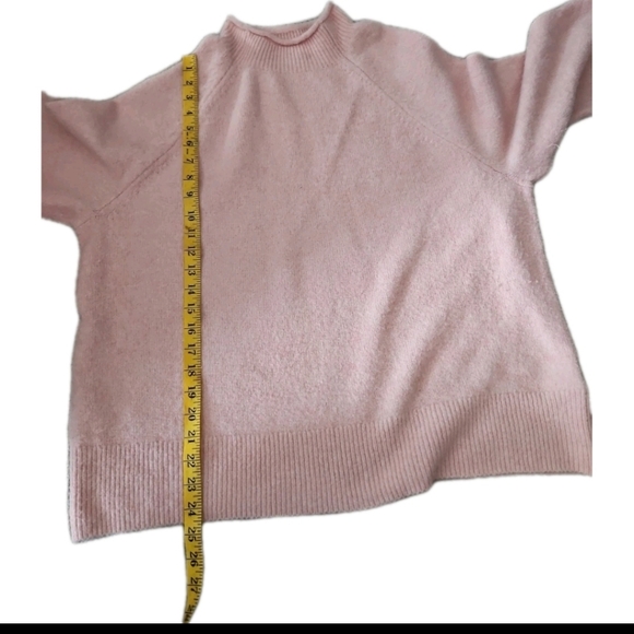 J. Crew Womens Baby Pink Merino Wool Blend Rollneck Sweater Supersoft yarn XXL - Picture 12 of 12
